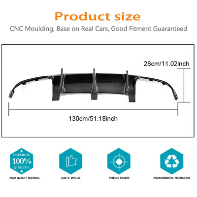 Lame Pare-Choc Mercedes W204 C63 AMG Carbone Diffuseur