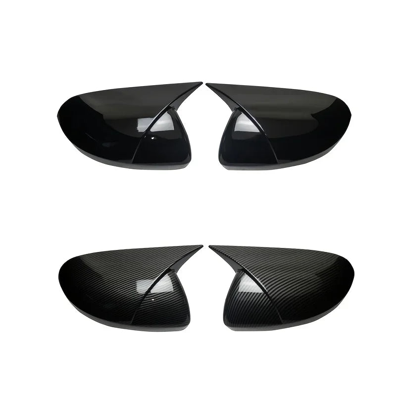 Coques de Rétroviseur Dacia Duster 2018-2024 Style Bec Noir Brillant ou Aspect Carbone
