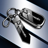 Étui de Protection Clé Citroën C1 C2 C3 C4 C5 C6 VTS Xsara C-Crosser Berlingo Jumpy Alliage de Zinc Noir ou Bleu