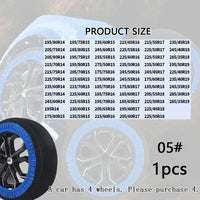 Chaussettes à Neige Voiture Bleues Antidérapantes Polyester SUV et Camionnette