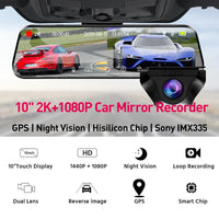 Dashcam Miroir E-ACE A37 2K Écran Tactile