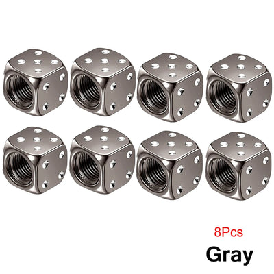 Bouchons de Valve Universels Dés Aluminium Anti-Poussière