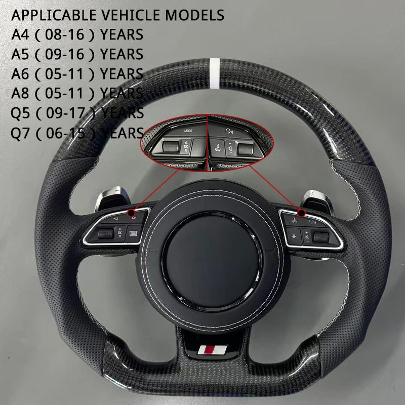 Volant Sport Audi A3 Fond Plat — vue de profil