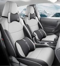 Housses de Siège Cuir Toyota RAV4 2020-2023 Sur Mesure 5 ou 9 Pièces Orange Vert Gris Noir