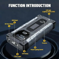 Booster de Batterie Voiture 6000A 12V Moteurs Essence