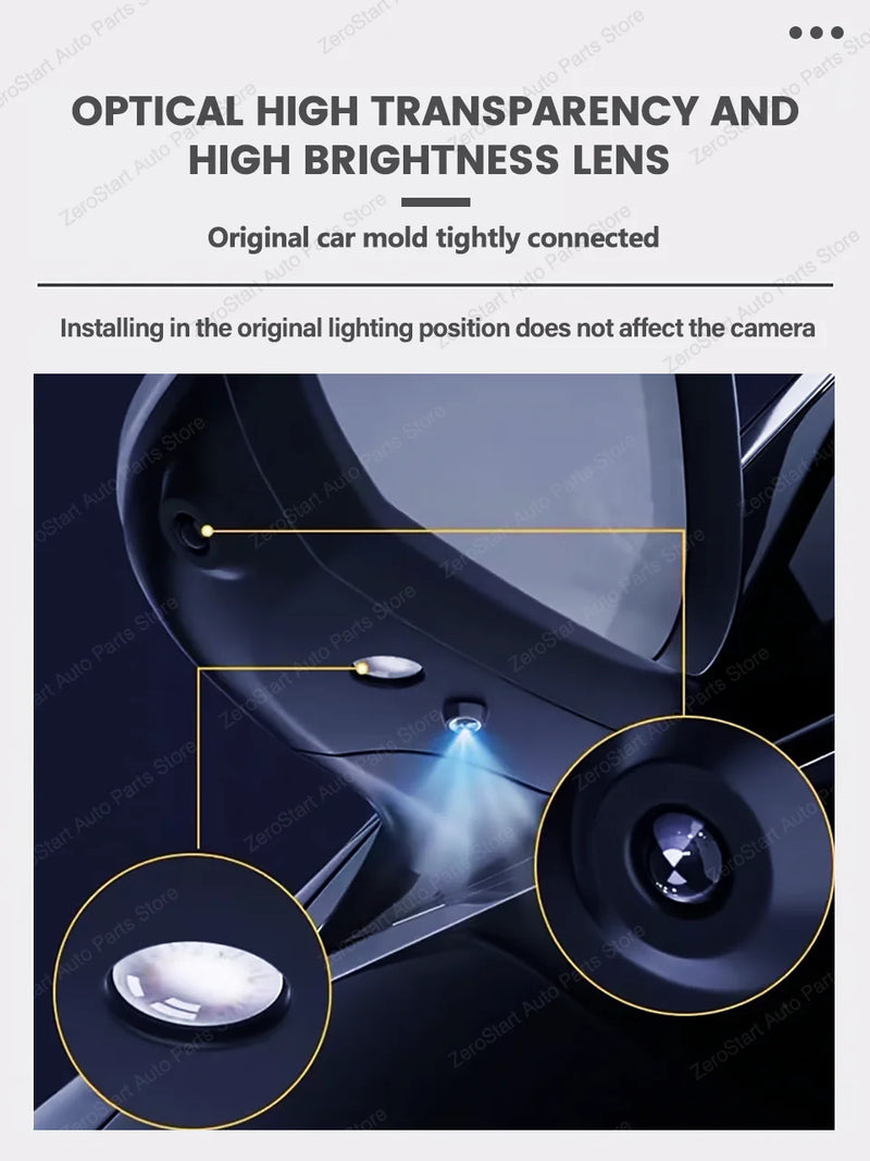 Projecteur Porte Tesla Model Y, Model 3 Highland, Ailes d'Ange, Lumière de Bienvenue