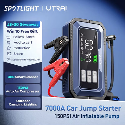 Booster de Démarrage UTRAI JS-30 7000A Diagnostic OBD