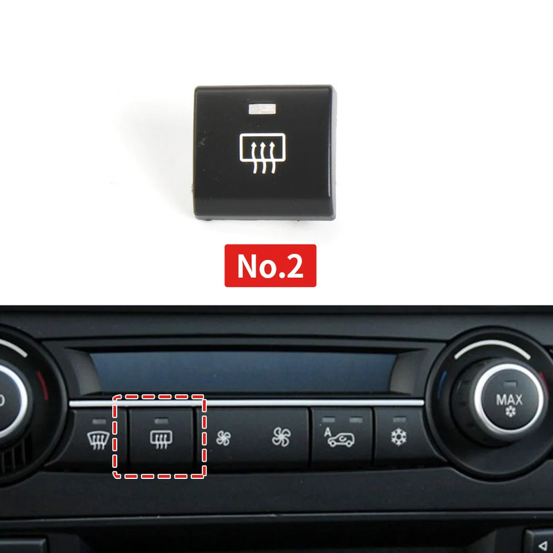 Bouton de Climatisation BMW X5 X6 E70 E71 — vue de face