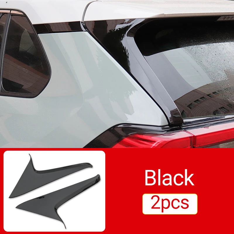 Becquet Toyota RAV4 XA50 2019-2025 Latéral de Lunette, Paire en ABS Noir, Argent ou Aspect Carbone