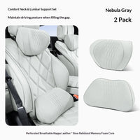Coussin de Nuque et Soutien Lombaire Voiture Universel — détail du support