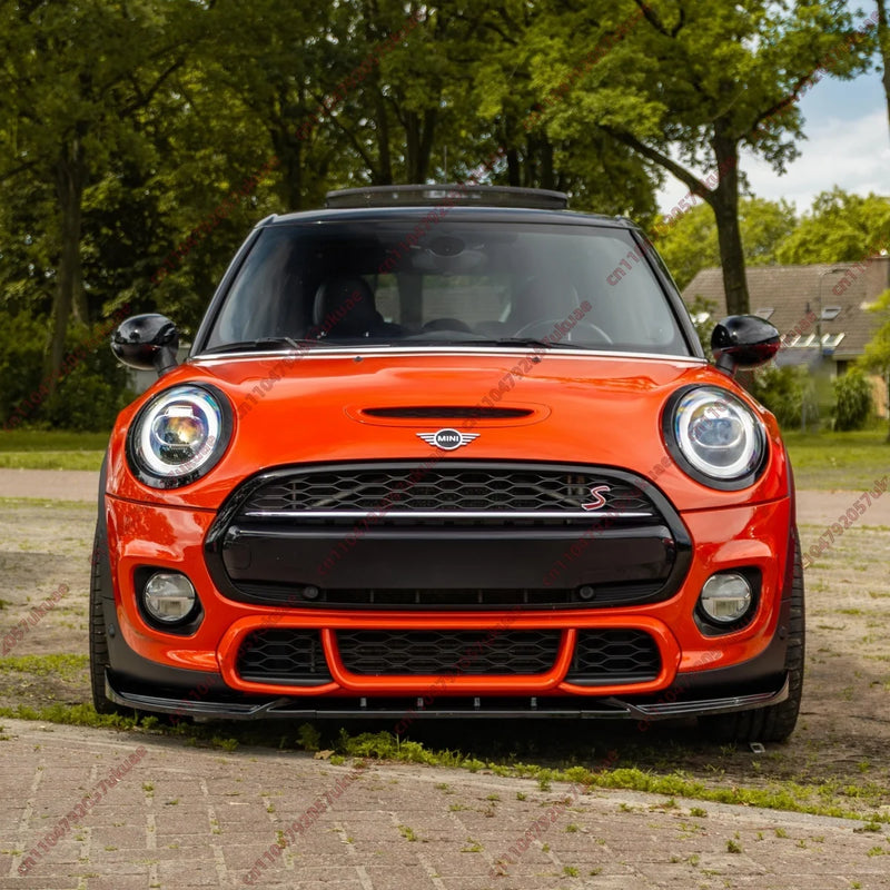 Lame de Pare-Chocs Avant Mini Cooper S JCW F55 F56 F57 2014-2021 Avant Restylage en ABS Noir Brillant