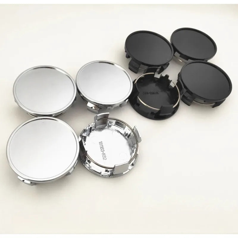 Lot de 4 Cache-Moyeu 62 mm Toyota Crown Camry RAV4 C-HR Highlander Noir ou Argent