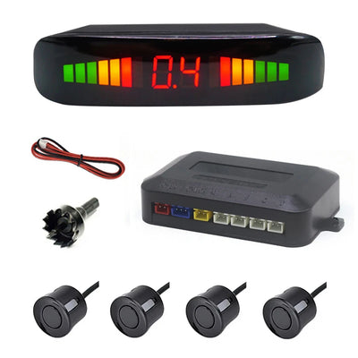 Radar de Recul 4 Capteurs 22 mm Écran LED Rétroéclairé