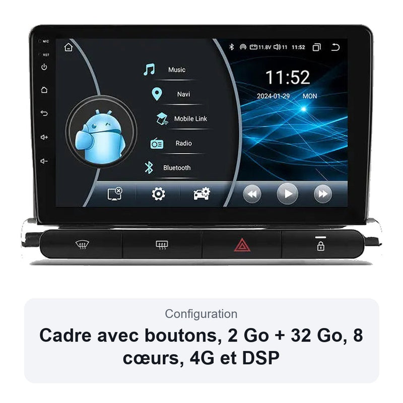Autoradio CarPlay Citroën C3 C3 Aircross C4 Aircross 2017-2023