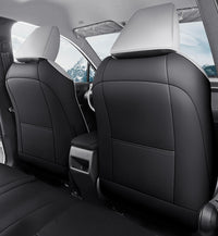 Housses de Siège Cuir Toyota RAV4 2020-2023 Sur Mesure 5 ou 9 Pièces Orange Vert Gris Noir
