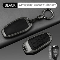 Étui de Protection Clé Peugeot 208 308 3008 Citroën C3 C5 Aircross DS Alliage de Zinc et Cuir