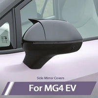 Coques de Rétroviseur MG4 EV 2025-2026 Noir Brillant Style Cornes