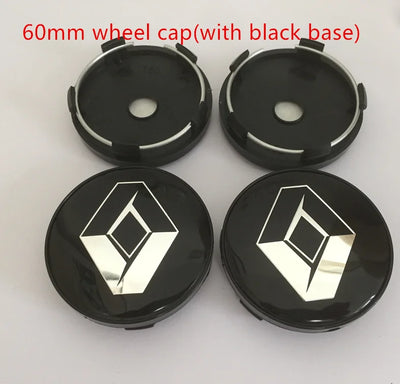 Emblèmes Cache-Moyeux 3D 56mm 60mm 68mm 4 Pièces