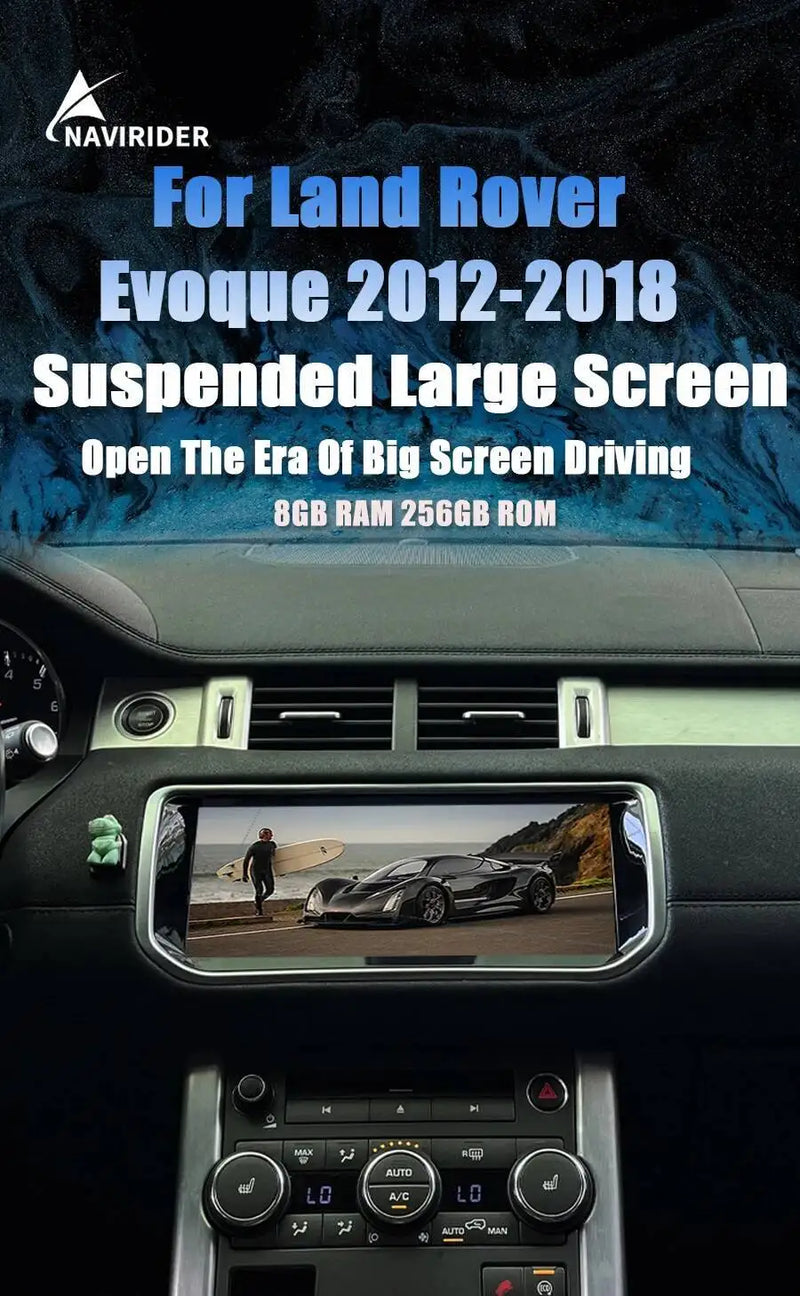 Autoradio Android 15 Land Rover Evoque L538 2012-2018 Écran QLED 10,25 Pouces CarPlay GPS