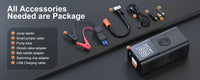 Booster de Batterie Voiture 2500A 4 en 1 Compresseur 150 PSI