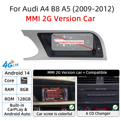Autoradio Android Audi A4 B8 A5 CarPlay