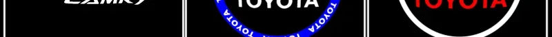 Projecteur de Porte LED Toyota Camry 2006 à Aujourd'hui Logo Lumineux Lumière de Bienvenue Lentille Verre 2 ou 4 Pièces