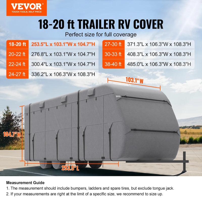 Bâche de Protection Camping-Car 4 Couches Imperméable