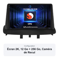 Autoradio CarPlay Renault Mégane 3 2008-2014 Écran QLED