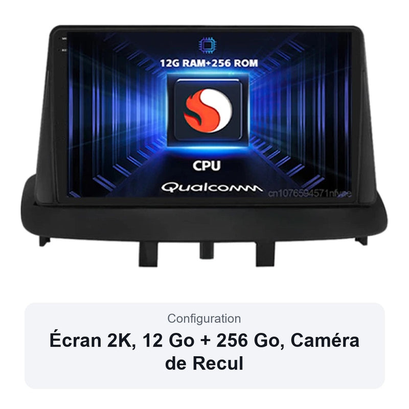 Autoradio CarPlay Renault Mégane 3 2008-2014 Écran QLED