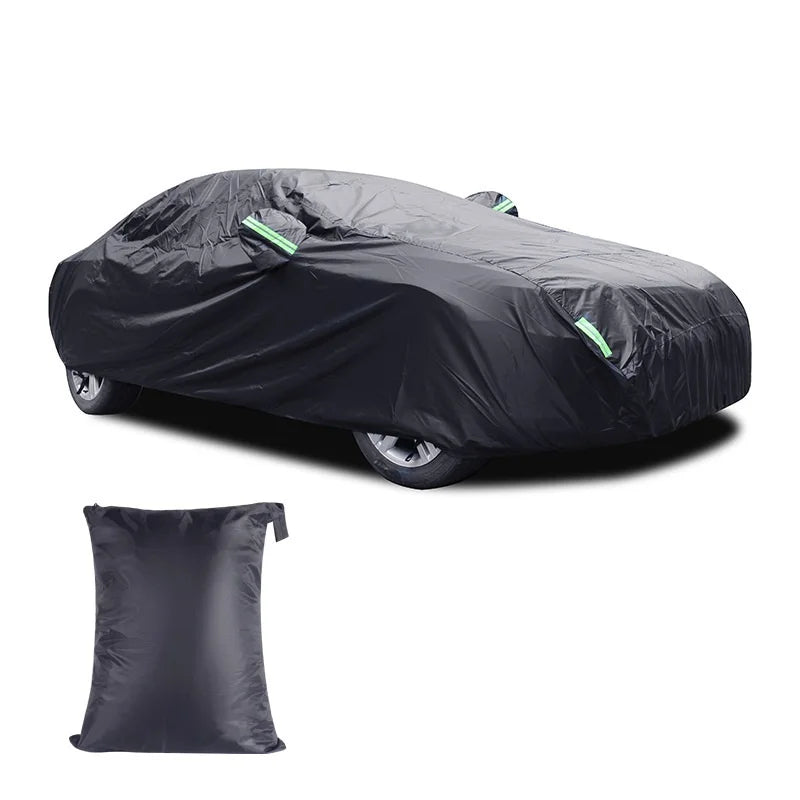 Bâche de Protection Voiture Universelle Imperméable Noire XL XXL