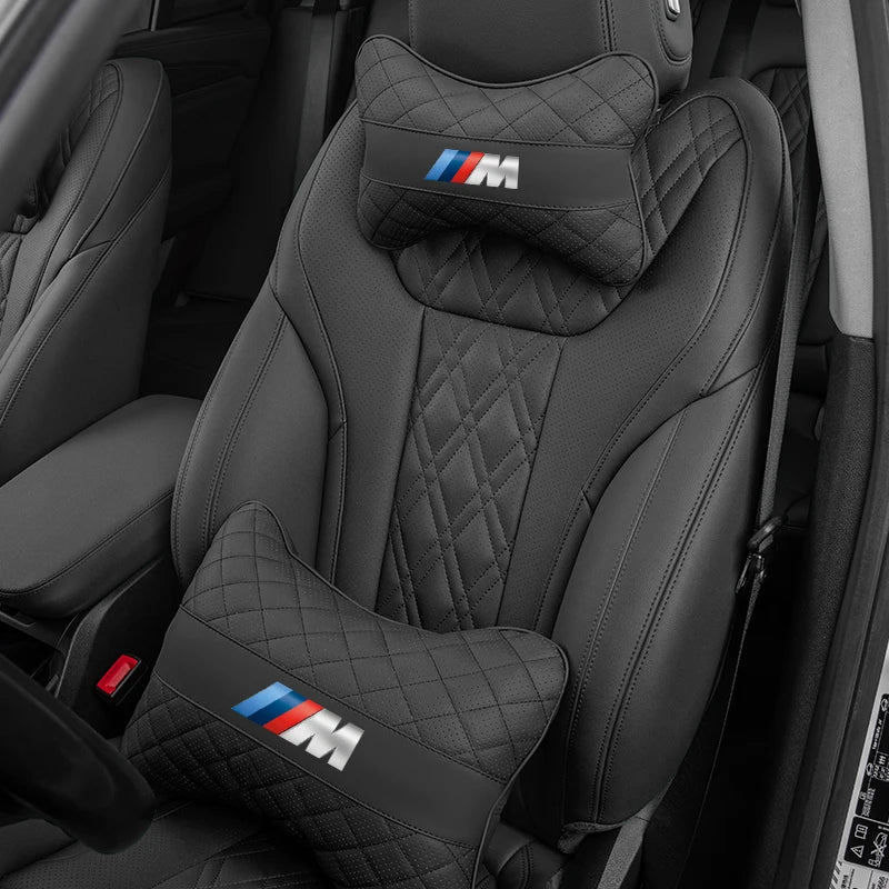 Appuie-Tête et Coussin Lombaire BMW E90 G80 M3 M5 — détail de finition