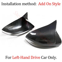 Coque de Rétroviseur Mercedes Classe C W205, E W213, S W222, GLC X253, GLA, GLB, EQA, EQB, EQC en Carbone Véritable, 8 Styles