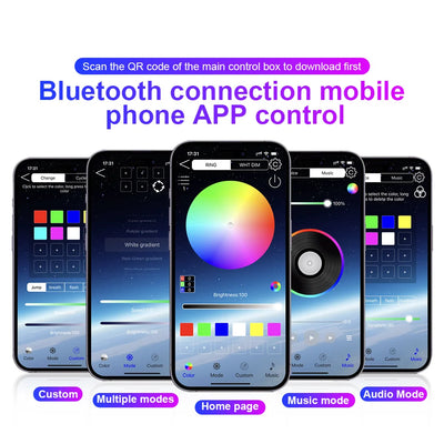 Kit Éclairage d'Ambiance LED Acrylique 18 en 1 Voiture