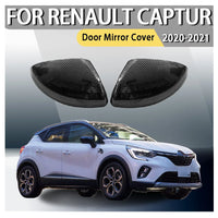 Coques de Rétroviseurs Renault Captur 2020-2021 en ABS Chrome, Aspect Carbone ou Noir Brillant