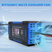 Chargeur de Batterie Voiture 12V 6A Intelligent à Impulsions