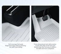 Tapis de Sol Tesla Model Y Juniper 2025-2026 TPE Blanc Moquette Noire