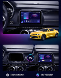 Autoradio Android 17 Chevrolet Camaro 2015-2023 Écran QLED 9 pouces CarPlay Qualcomm GPS 4G
