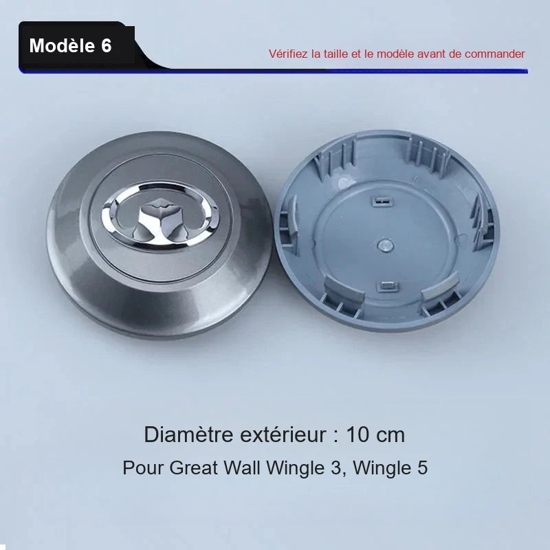 Cache-Moyeux de Roue Great Wall Haval H2 H6 H9 Wingle Voleex 61 mm à 15,3 cm