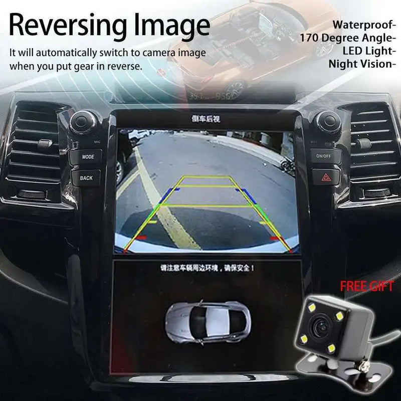 Autoradio Android 14 Écran Vertical Toyota Fortuner et Hilux 2005-2014 CarPlay GPS 4G