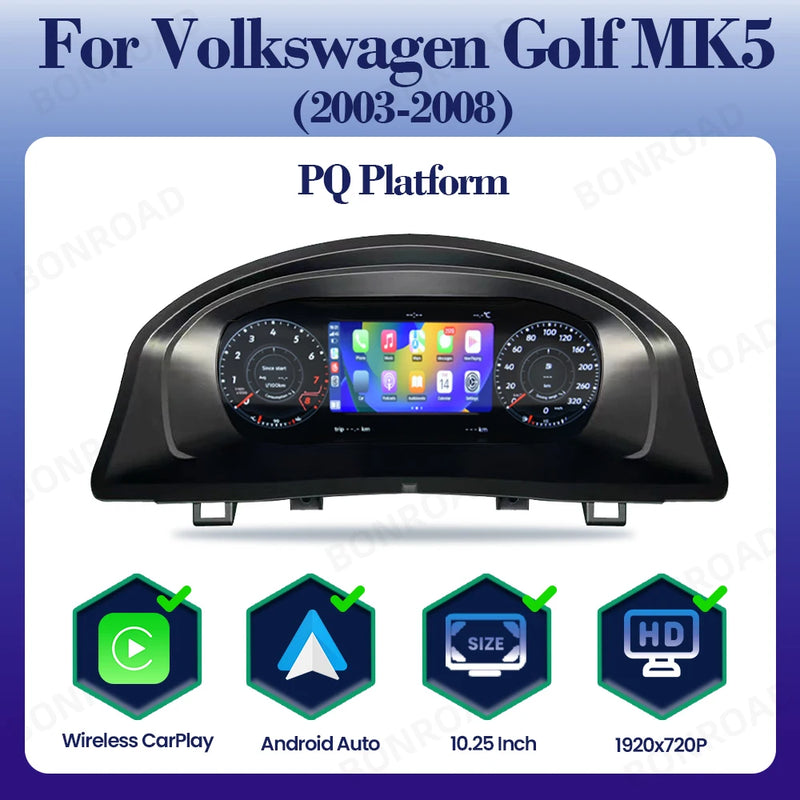 Tableau de Bord Numérique Volkswagen Golf Passat Scirocco Tiguan — vue d'ensemble