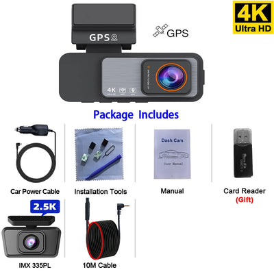 Dashcam ACCEO B60P 4K UHD Double Objectif Sony