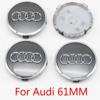Cache-Moyeux Audi A3 A4 A6 Q5 Q7 60mm 77mm — vue arrière