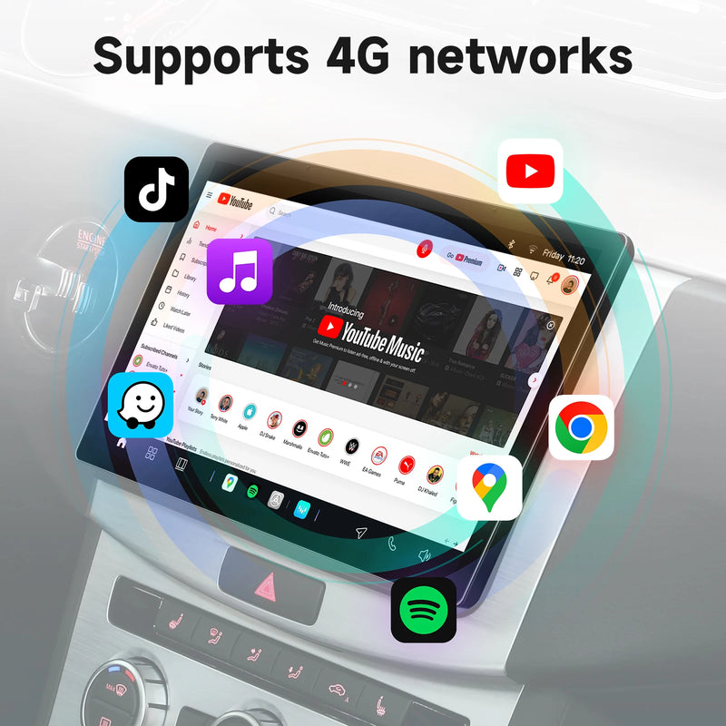 Autoradio Android Chevrolet Camaro 2010-2015 Écran 2K 9 pouces CarPlay Sans Fil ADAS 360