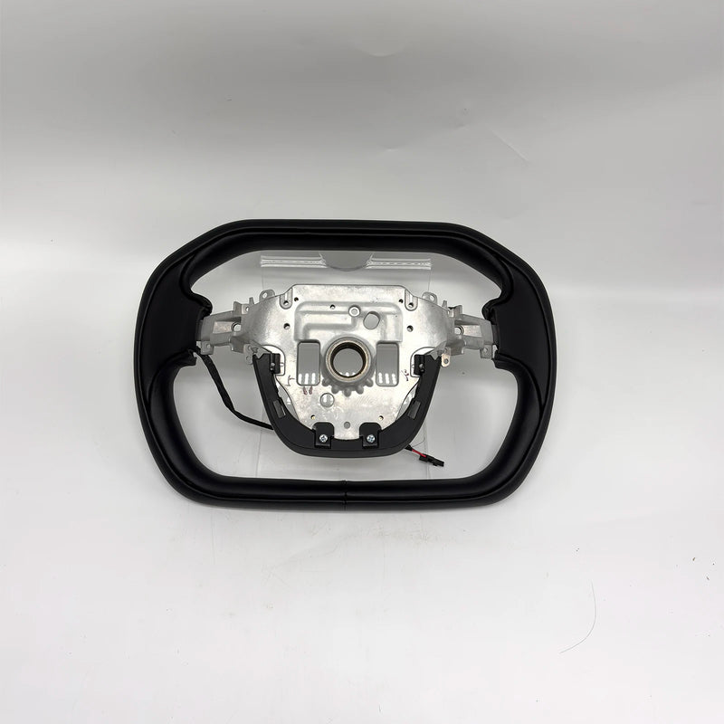 Volant Yoke Chauffant Style Cybertruck Tesla Model Y Juniper 350 mm