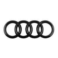 Emblème de Calandre Audi Quatre Anneaux Noir et Argent