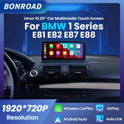 Autoradio BMW Série 1 E81 E82 E87 E88 CarPlay Écran 10,25