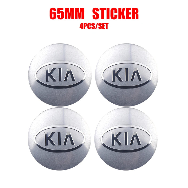 Hub Caps Kia Sportage Rio Ceed 56mm 65mm — finish detail