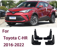 Garde-Boue Toyota C-HR 2016-2023 Jeu de 4 Bavettes Avant et Arrière en ABS