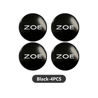 Autocollants Emblème de Moyeu Renault Zoe 56 mm Lot de 4