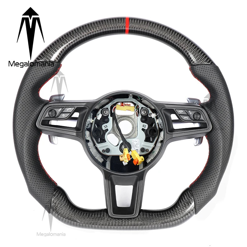 Carbonlenkrad kompatibel mit Porsche 911 718 Macan Boxster Cayenne Panamera 911.2 Cayman Taycan 996 997 987 918 997 991